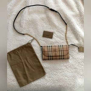 Gently used Burberry cross body bag